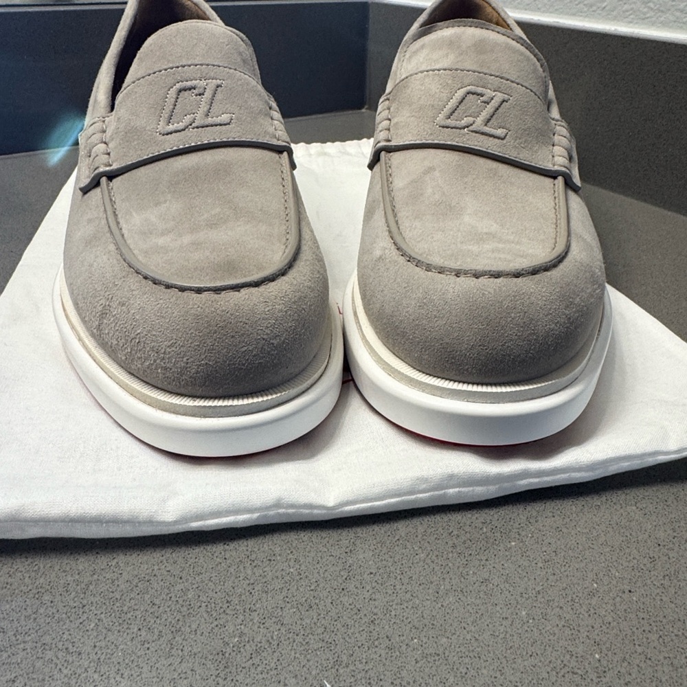 Christian Louboutin Taupe Men's Loafers - Picture 8 of 8